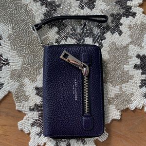 Marc Jacobs wristlet/ wallet, dark purple.